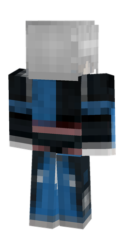 Black skin: body, back render