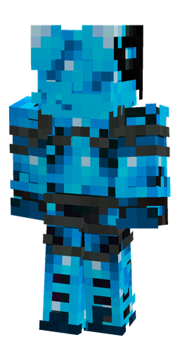 Black skin: body, back render