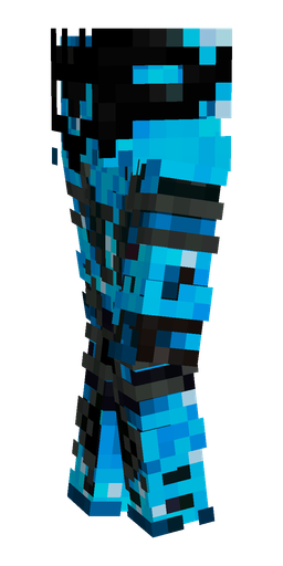 Black skin: body, left side render