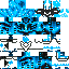 Black skin: raw texture render