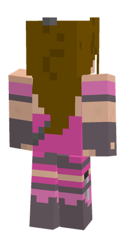 Brown skin: body, back render