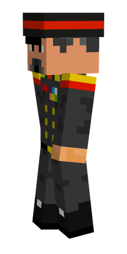 Black skin: body, left side render