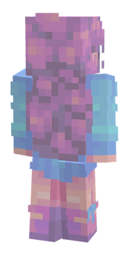 Blue skin: body, back render