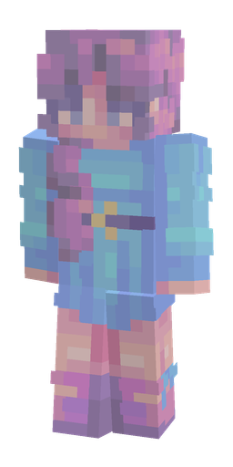 Blue skin: body, front render