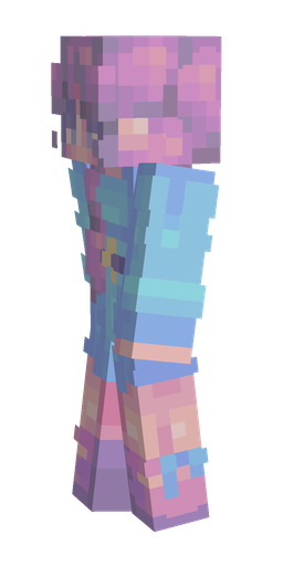 Blue skin: body, left side render