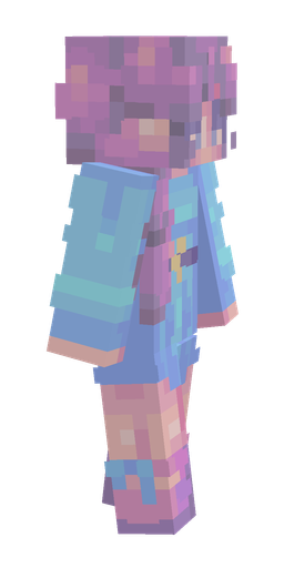 Blue skin: body, right side render