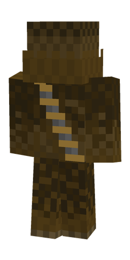Brown skin: body, back render