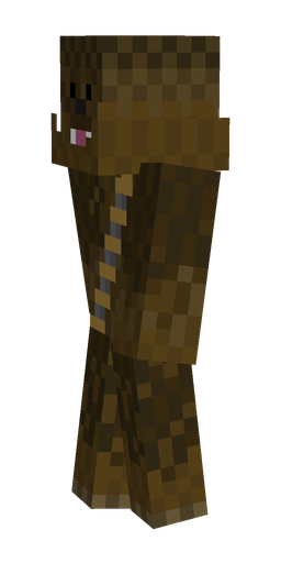 Brown skin: body, left side render