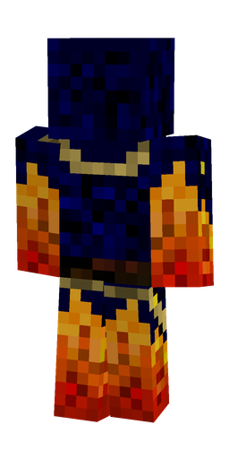 Black skin: body, back render