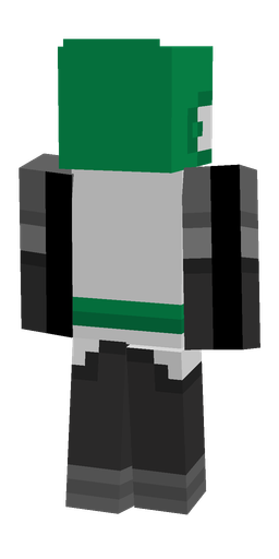 Black skin: body, back render