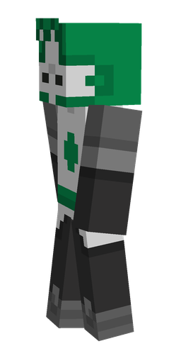 Black skin: body, left side render