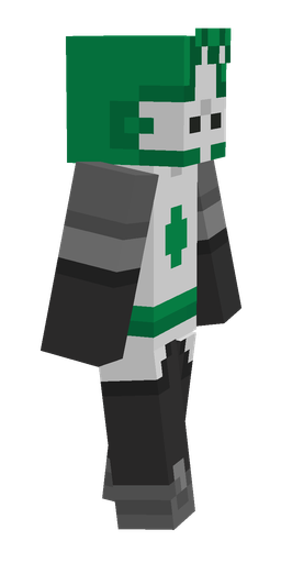 Black skin: body, right side render
