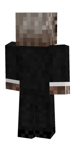 Black skin: body, back render