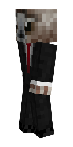 Black skin: body, left side render