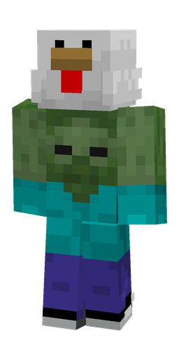 Blue skin: body, front render