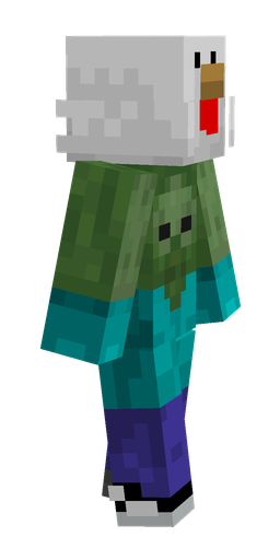 Blue skin: body, right side render