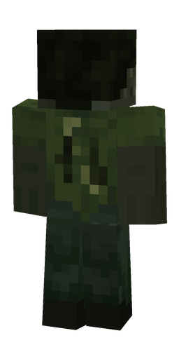 Black skin: body, back render