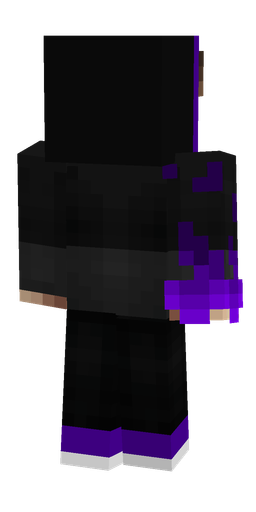 Black skin: body, back render