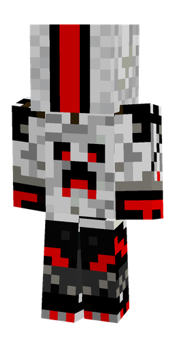 Black skin: body, back render