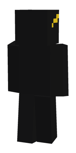 Black skin: body, back render