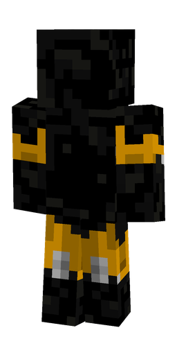Black skin: body, back render