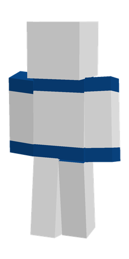 Blue skin: body, back render