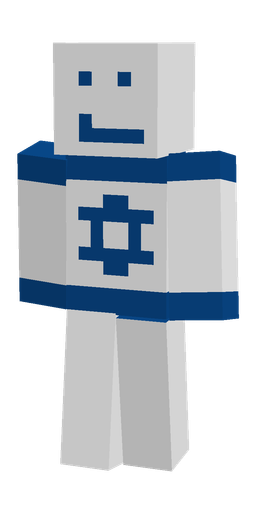 Blue skin: body, front render
