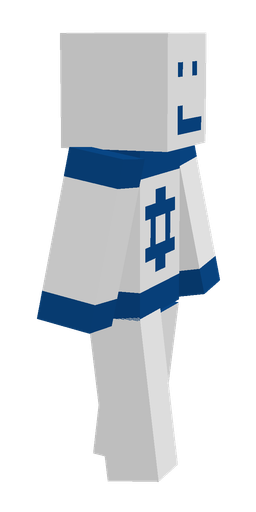 Blue skin: body, right side render