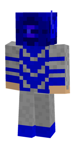 Blue skin: body, back render