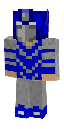 Blue skin: body, front render