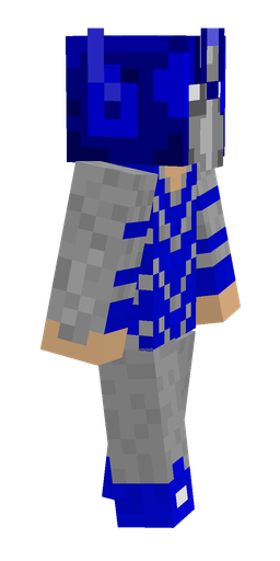 Blue skin: body, right side render