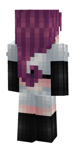 Black skin: body, back render