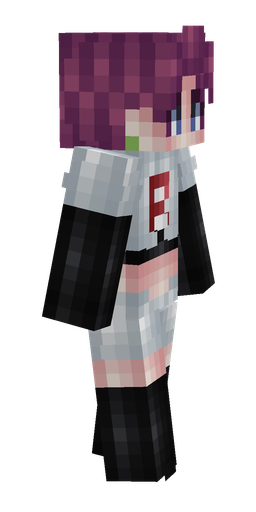 Black skin: body, right side render