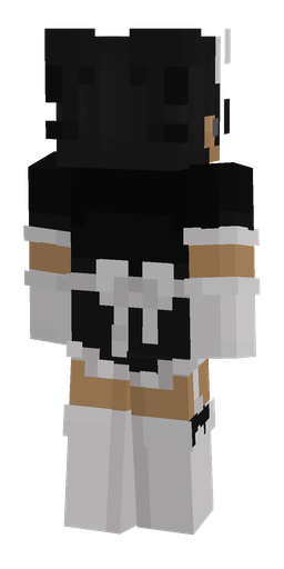 Black skin: body, back render