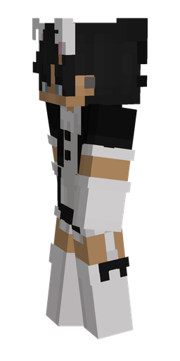 Black skin: body, left side render