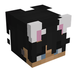 Black skin: head render