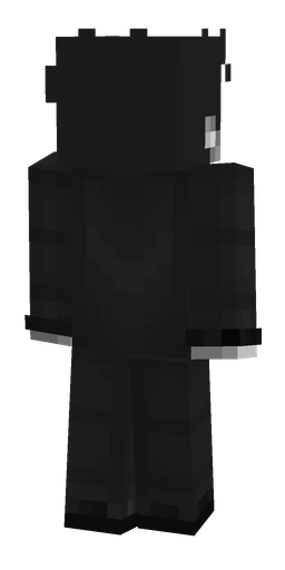 Black skin: body, back render