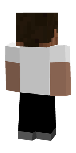 Black skin: body, back render