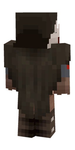 Black skin: body, back render