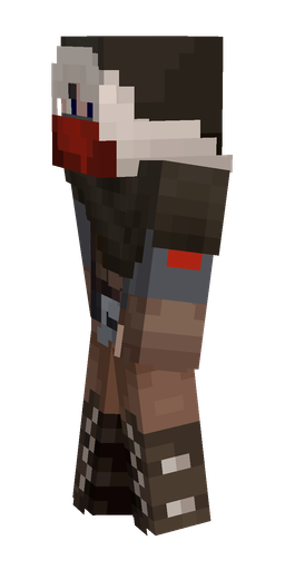 Black skin: body, left side render
