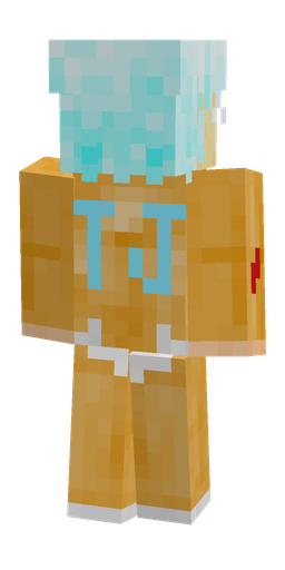 Blue skin: body, back render