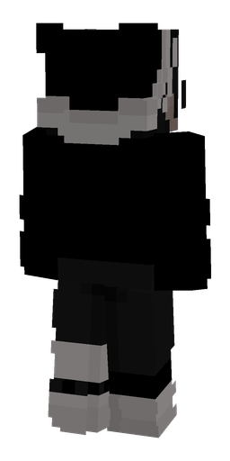 Black skin: body, back render