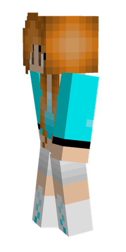 Blue skin: body, left side render