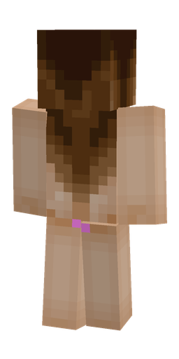 Brown skin: body, back render