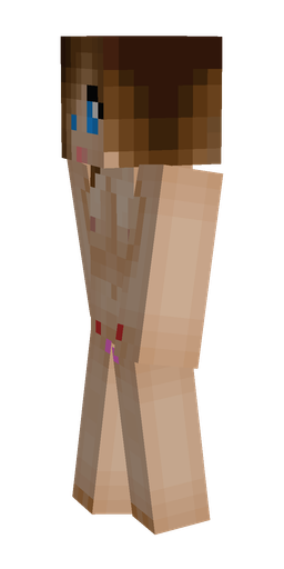 Brown skin: body, left side render