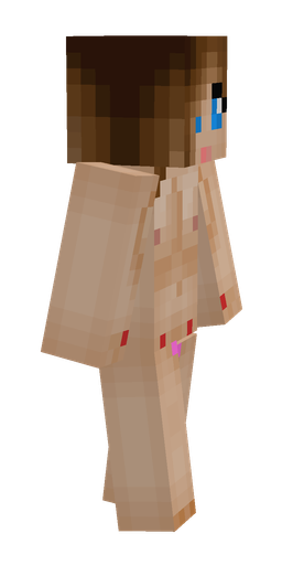 Brown skin: body, right side render