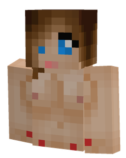 Brown skin: bust render