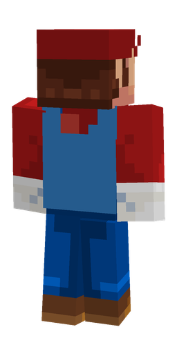 Blue skin: body, back render
