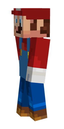 Blue skin: body, left side render