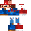 Blue skin: raw texture render